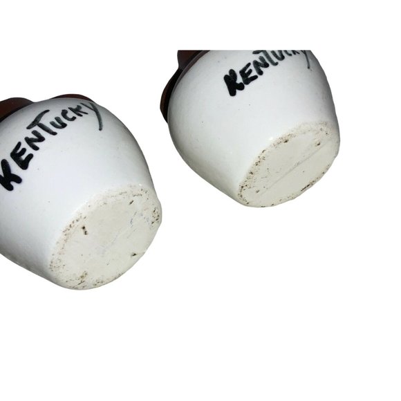 Kentucky Moonshine Jug Salt Pepper Shaker Ceramic Set - Picture 3 of 4